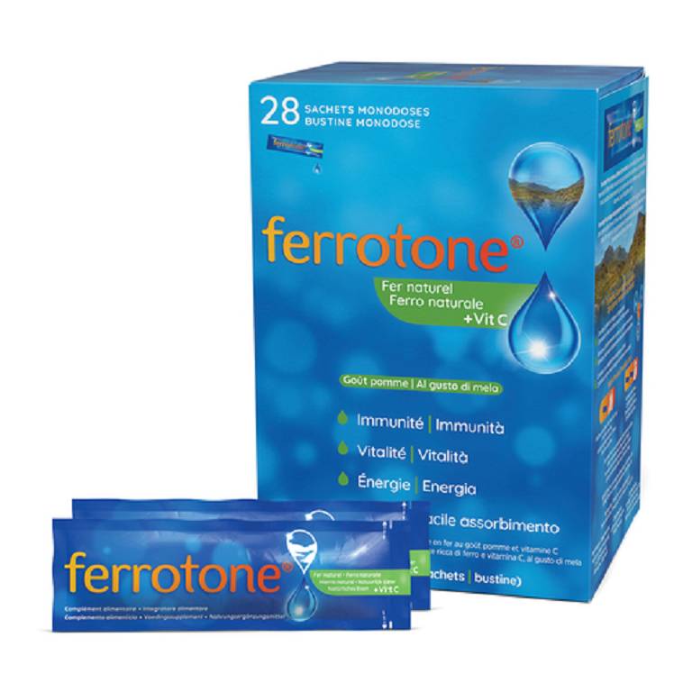 FERROTONE APPLE 28SACCH 25ML FERROTONE APPLE 28SACCH 25ML