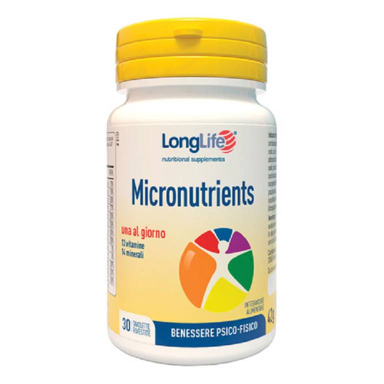 LONGLIFE MICRONUTRIENTS 30TAV LONGLIFE MICRONUTRIENTS 30TAV