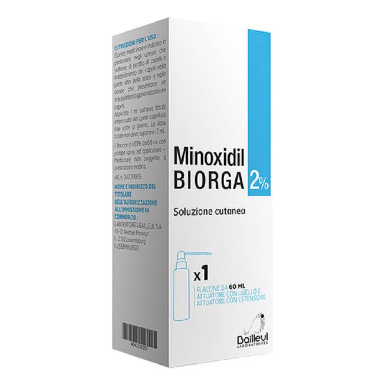 MINOXIDIL BIORGA*SOL CUT60ML2% MINOXIDIL BIORGA*SOL CUT60ML2%