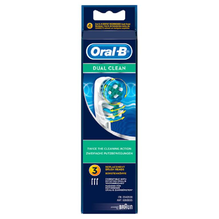 ORALB DUAL CLEAN EB417 TEST3PZ ORALB DUAL CLEAN EB417 TEST3PZ